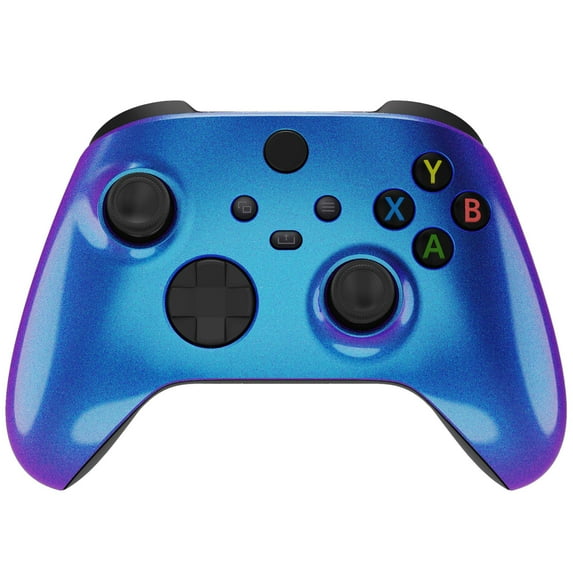 eXtremeRate Chameleon Purple Blue Replacement Shell Custom Case Faceplate for Xbox Core Controller