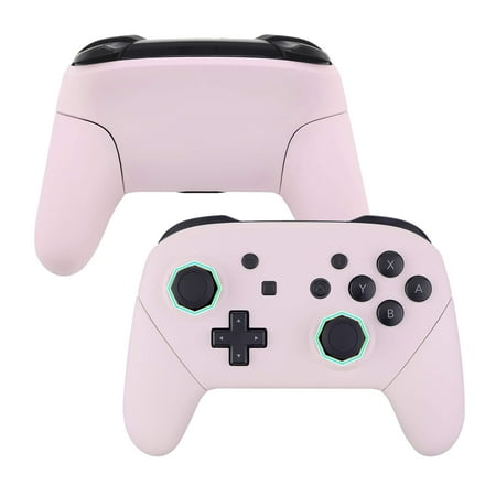 eXtremeRate Cherry Blossoms Pink Sticks Faceplate Backplate Handles Replacement Housing for Nintendo Switch Pro