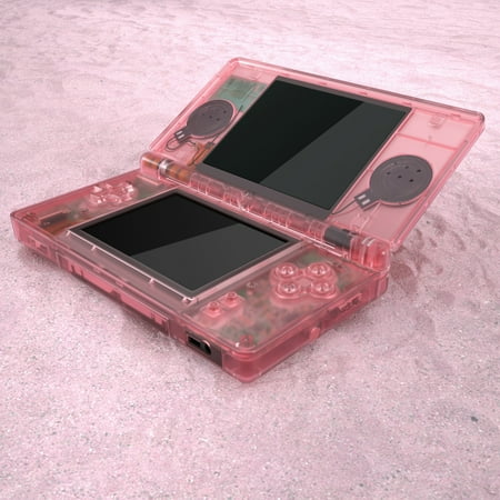 eXtremeRate Cherry Pink Replacement Full Housing Shell for Nintendo DS Lite, Custom Handheld Console Case Cover with Buttons, Screen Lens for Nintendo DS Lite NDSL - Console NOT Included