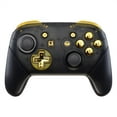 thumbnail image 1 of eXtremeRate Chrome Gold Repair ABXY D-pad ZR ZL L R Keys for Nintendo Switch Pro Controller, Glossy DIY Replacement Full Set Buttons with Tools for Nintendo Switch Pro - Controller NOT Included, 1 of 9