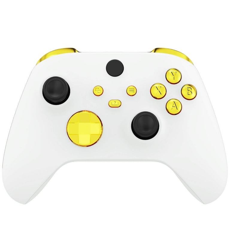 eXtremeRate Chrome Gold Replacement Buttons LB RB LT RT Bumpers
