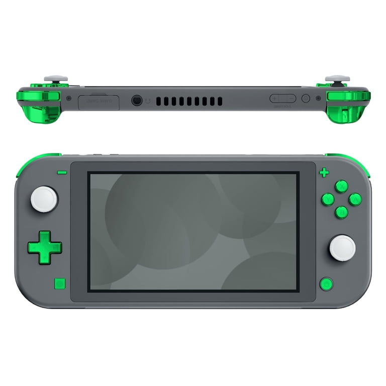 eXtremeRate Chrome Green Glossy Replacement ABXY Home Capture Plus