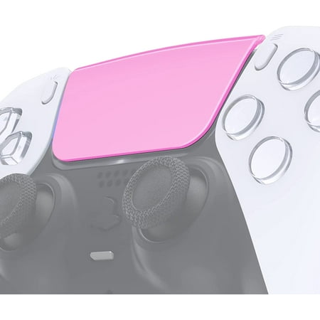 eXtremeRate Chrome Pink Glossy Replacement Touchpad Cover Part Touch Pad for ps5 Controller BDM-010/020/030/040