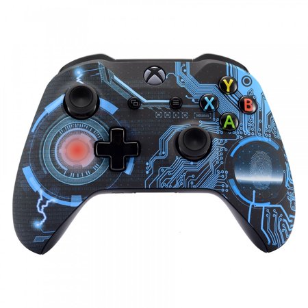 eXtremeRate Circuit Board Patterned Replacement Front Housing Shell for xbox One X/S Controller