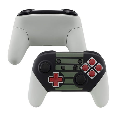 eXtremeRate Classics NES Style Faceplate Backplate Handles for Nintendo Switch Pro Controller, DIY Housing Shell Grip and Buttons for Nintendo Switch Pro - Controller NOT Included