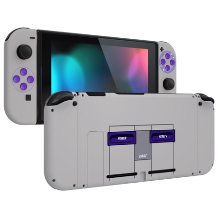 eXtremeRate Classics SNES Replacement NS Joycon Housing Shell w/Full Set Buttons for Nintendo Switch