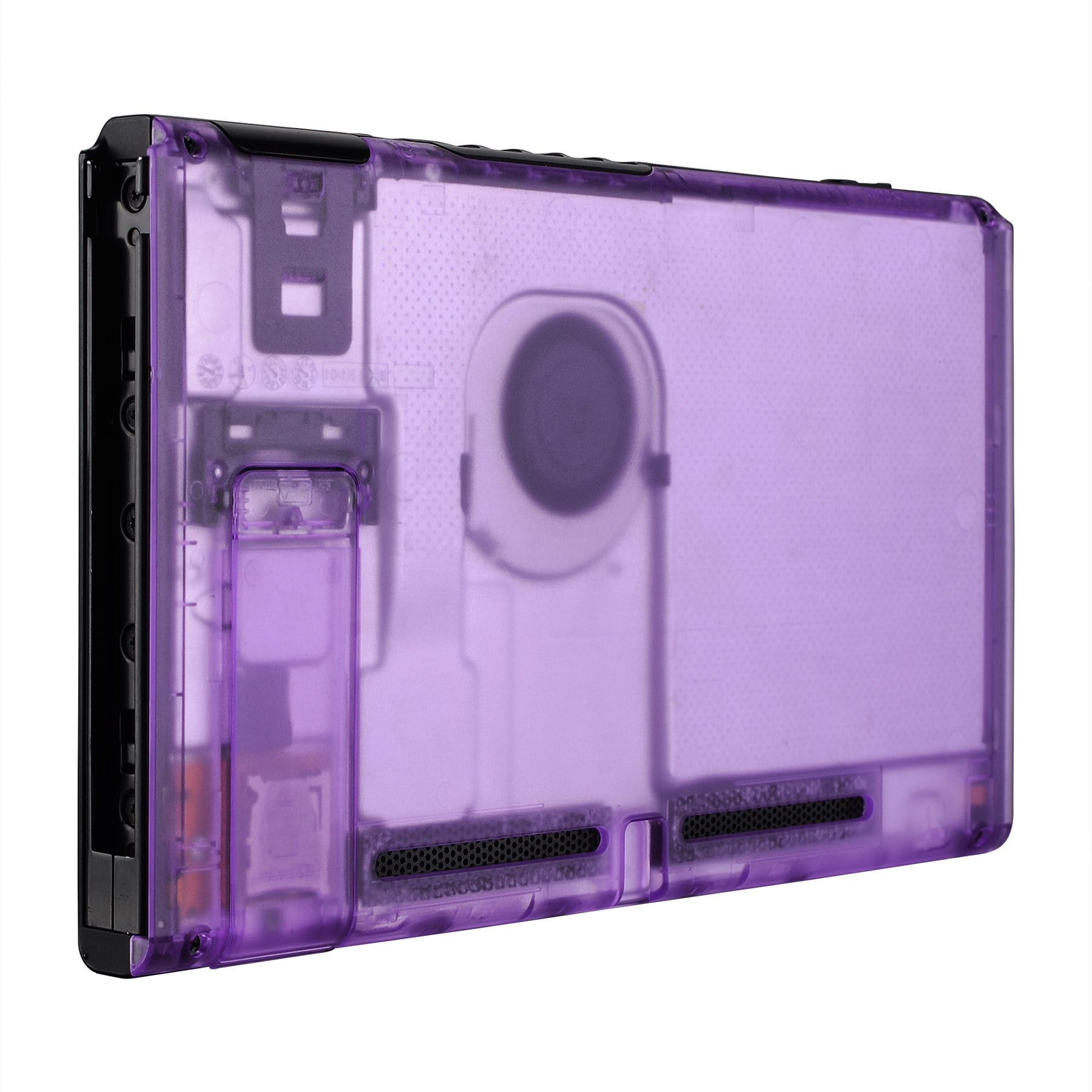 eXtremeRate Clear Atomic Purple Console Back Plate DIY Replacement