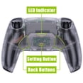 thumbnail image 1 of eXtremeRate Clear Back Paddles Programable Rise 2.0 Remap Kit Upgrade Board & Back Shell & Buttons Set for PS5 Controller BDM-010/020, 1 of 8