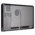 thumbnail image 1 of eXtremeRate Clear Black Console Back Plate DIY Replacement Housing Shell Case for Nintendo Switch Console with Kickstand – JoyCon Shell NOT Included, 1 of 7