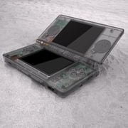 eXtremeRate Clear Black Full Shell Kit for Nintendo DS Lite   Housing w/ Buttons & Screen Lens