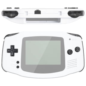eXtremeRate Clear Black Replacement Full Set Buttons for Gameboy Advance GBA - Handheld Game Console NOT Included