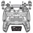 thumbnail image 1 of eXtremeRate Clear Black Replacement Full Set Housing w/Buttons Touchpad Cover for ps5 Controller, 1 of 7