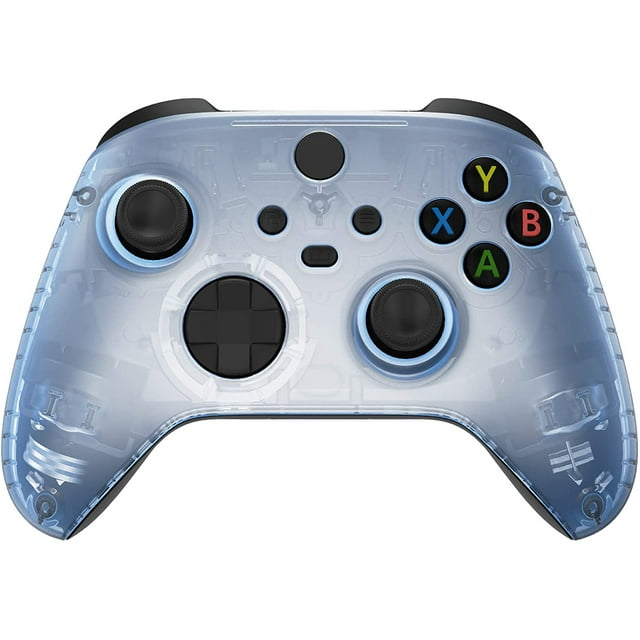eXtremeRate Clear Glacier Blue Replacement Front Housing Shell for Xbox Core Wireless Controller