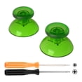 thumbnail image 1 of eXtremeRate Clear Green Replacement 3D Joystick Thumbsticks, Analog Thumb Sticks with Cross Screwdriver for Nintendo Switch Pro Controller - Controller Without, 1 of 7
