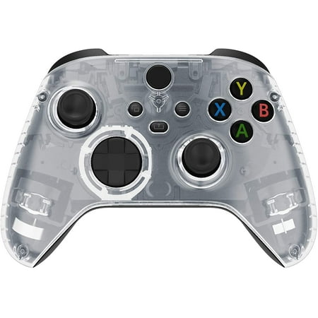 eXtremeRate Clear Replacement Faceplate-Custom Front Housing Shell for Xbox Core Wireless Controller