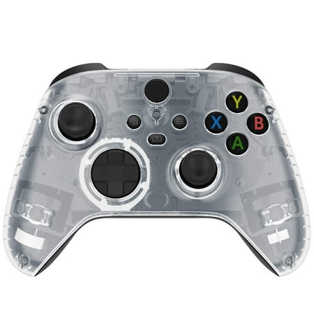 eXtremeRate Clear Replacement Part Front Housing Cover Handles Faceplate for Xbox Series X & S