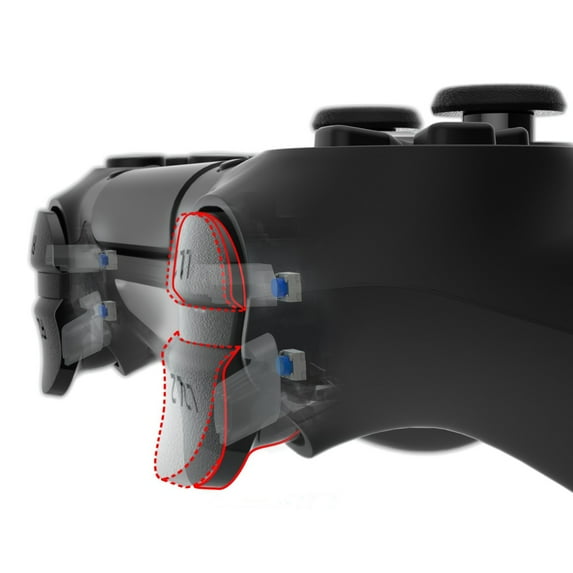 eXtremeRate Clicky Hair Trigger Kit,Bumper Trigger Buttons, Mouse Click Kit for PS4 Controller