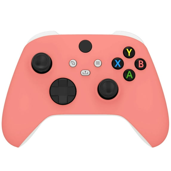 eXtremeRate Coral Replacement ShellGrip Custom Cover Case Faceplate for Xbox Core Controller