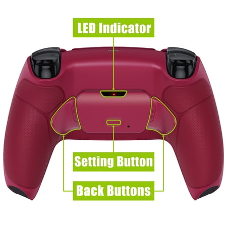 eXtremeRate Cosmic Red Remap Kit Upgrade Board Back Shell Buttons for PS5 Controller BDM-010/020