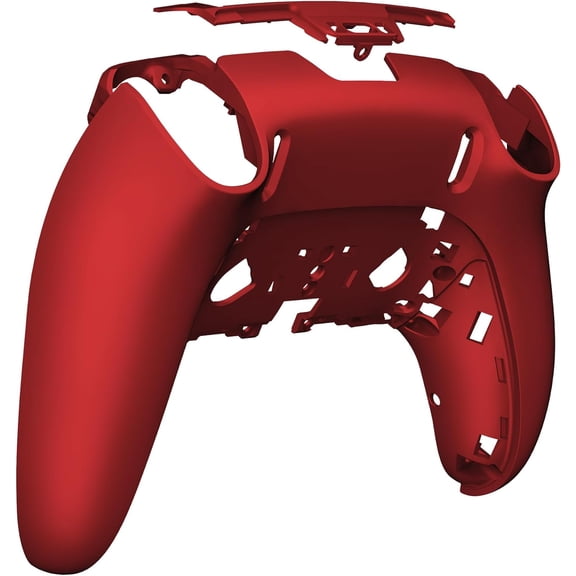 eXtremeRate Custom Back Housing Bottom Shell Compatible with ps5 Edge Controller, Scarlet Red DIY Replacement Back Shell Cover Compatible with ps5 Edge Controller