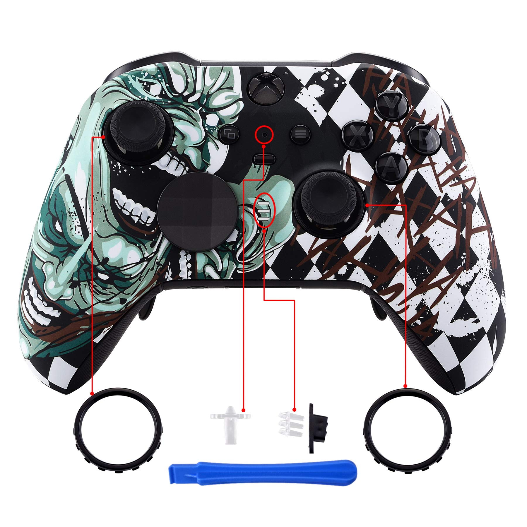 eXtremeRate Accessoires d'amélioration de la Sensation de Palette pour Xbox  One Elite Series 2/Elite 2 Core Manette, Palette Non Incluse