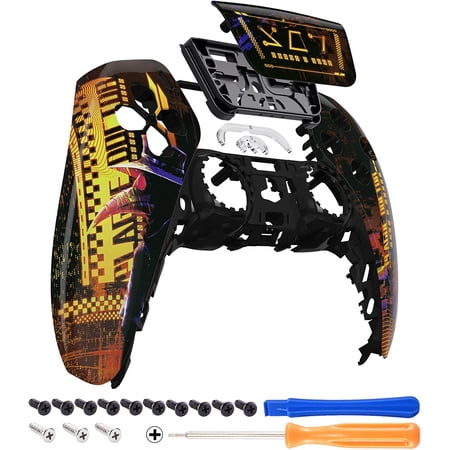 eXtremeRate Cyber Plague Replacement Touchpad Front Housing Shell for ps5 Controller BDM-010/020/030/040