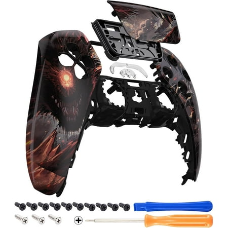 eXtremeRate Cyclops Dragon Touchpad Front Housing Shell Compatible with ps5 Controller BDM-010 BDM-020 BDM-030, DIY Replacement Shell Custom Touch Pad Cover Compatible with ps5 Controller