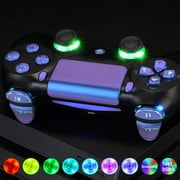 eXtremeRate D-pad Thumbstick Trigger Home Face Chameleon Symbols Buttons for ps4 Slim Pro Controller
