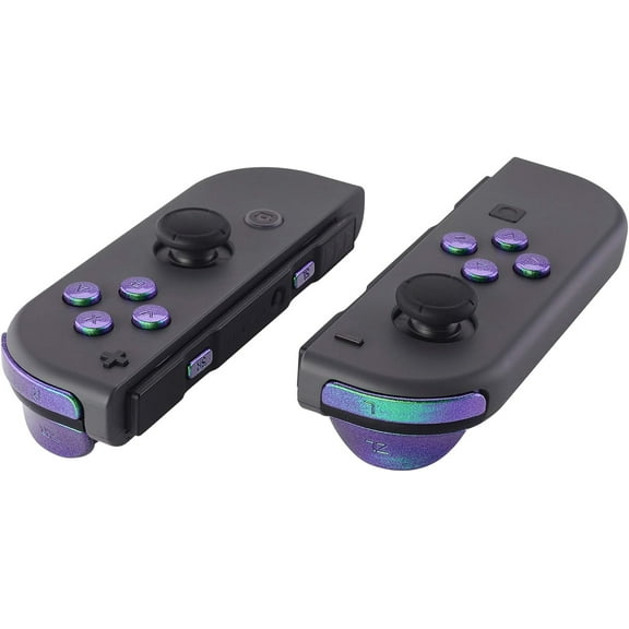 eXtremeRate DIY Full Set Buttons for Nintendo Switch & Switch OLED, Custom Replacement Buttons for JoyCon, ABXY Direction Keys SR SL L R ZR ZL + - Home Capture Trigger Buttons Springs