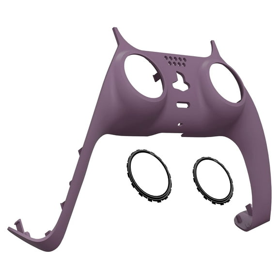 eXtremeRate Dark Grayish Violet Replacement Trim Shell w/Accent Rings for ps5 Controller