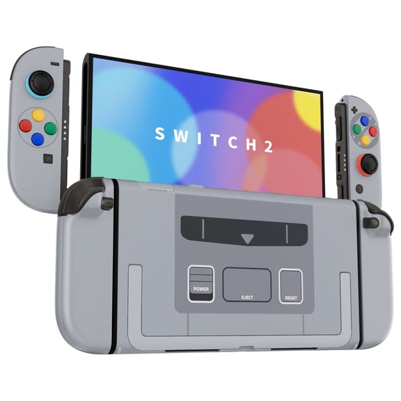 eXtremeRate Deluxe SFC SNES Classic Shell Kit for Nintendo Switch 2 – Full Housing & Buttons for Console & Joy-Con