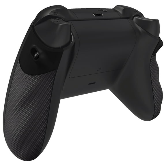 eXtremeRate Diamond Textured Black Anti-Slip Ergonomic Trigger Stopper Handle Grips for Xbox Series X/S Controller