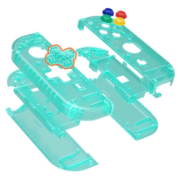 eXtremeRate Emerald Green Replacement Housing w/Full Set Buttons for Nintendo Switch/OLED Joycon