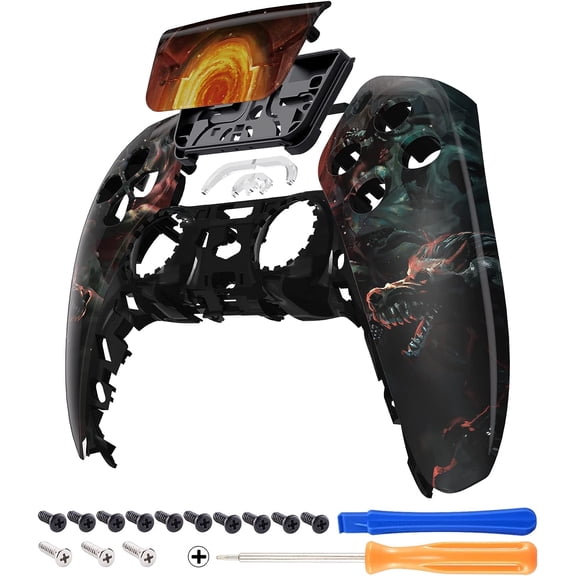 eXtremeRate Entrance of Hell Replacement Touchpad Front Housing Shell for ps5 Controller BDM-010/020/030/040