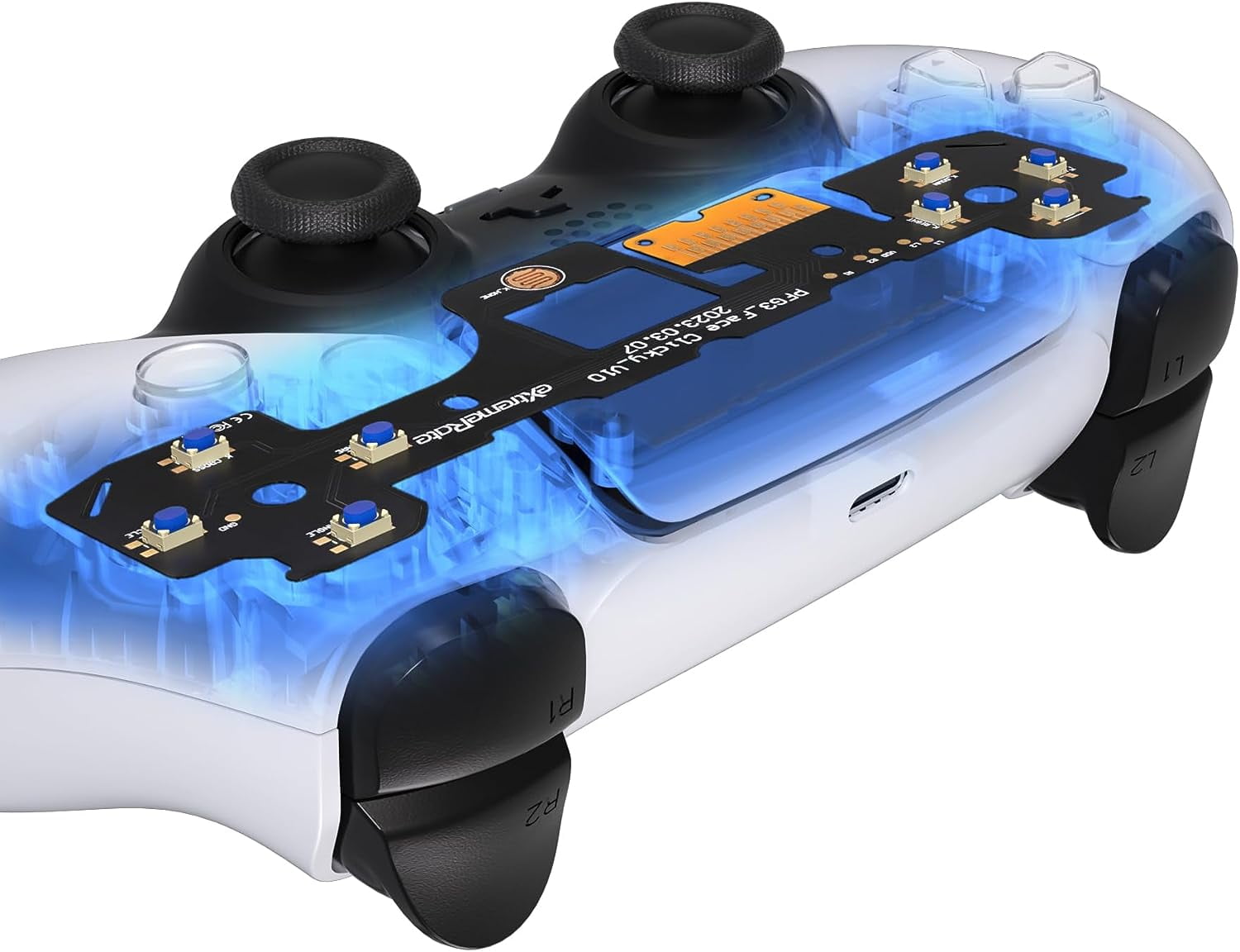 eXtremeRate Face Clicky Kit for PS5 Controller BDM030, Custom Tactile