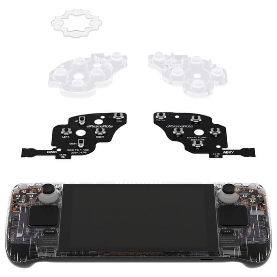 eXtremeRate Clicky Button Kit for Steam Deck OLED, Tactile D-Pad and ABXY Mouse-Click Keys Replacement
