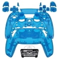 thumbnail image 1 of eXtremeRate Full Set Housing Shell with Buttons Touchpad Cover, Clear Blue Custom Replacement Decorative Trim Shell Front Back Plates for ps5 Controller BDM-030/040, 1 of 6