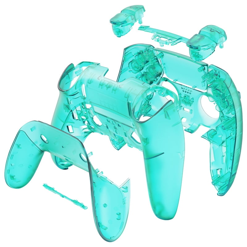 PS5 DualSense Controller Shell Replacement - Translucent With Buttons, Customize Your Controller