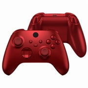 eXtremeRate Full Set Shell Buttons for Xbox Series X & S Controller, Scarlet Red Custom Replacement Side Rails Grips Front Back Plate Cover for Xbox Core Wireless Controller [Controller Excluded]