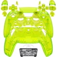 thumbnail image 1 of eXtremeRate Full Set Shell with Buttons Touchpad Cover,Clear Lime Green Custom Replacement Trim Shell Compatible with p s 5 BDM-030 BDM-040 BDM-052, 1 of 5