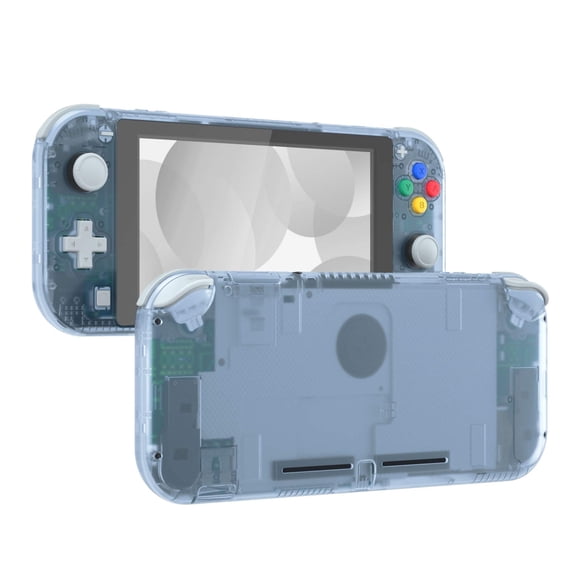 eXtremeRate Glacier Blue DIY Replacement Shell for Nintendo Switch Lite, NSL Handheld Controller Housing w/Screen Protector, Custom Case Cover for Nintendo Switch Lite