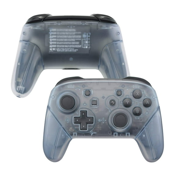 eXtremeRate Glacier Blue Faceplate Backplate Handles for Nintendo Switch Pro Controller, DIY Replacement Grip Housing Shell Cover for Nintendo Switch Pro - Controller NOT Included