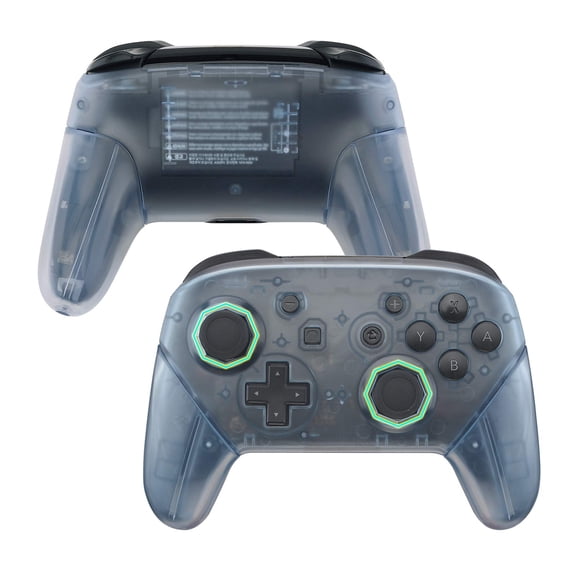 eXtremeRate Glacier Blue Octagonal Gated Sticks Faceplate Backplate Handles Cover, DIY Replacement Grip Housing Shell for Nintendo Switch Pro Controller- Controller NOT Included