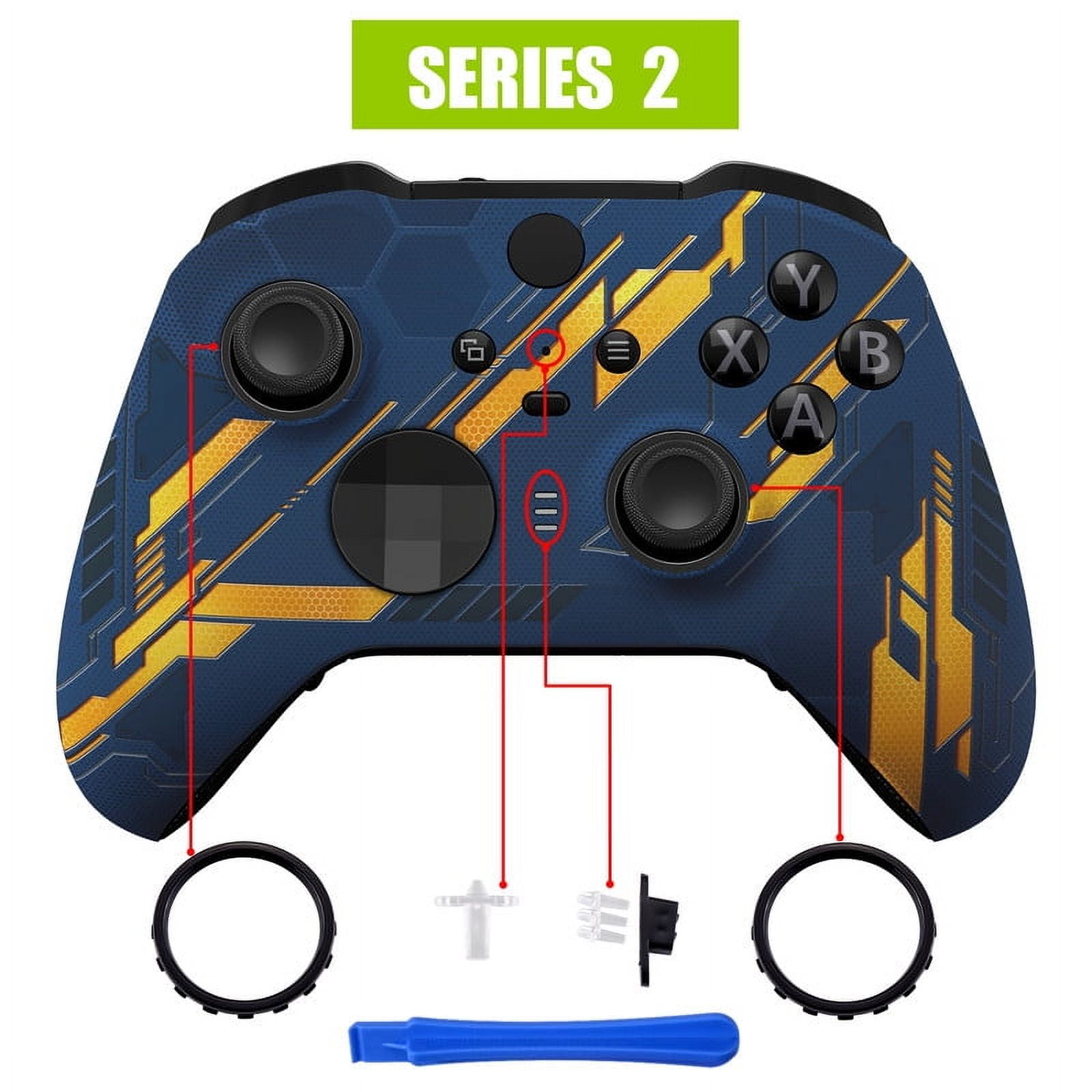 eXtremeRate Blue Nebula Replacement Faceplate Cover for Xbox One