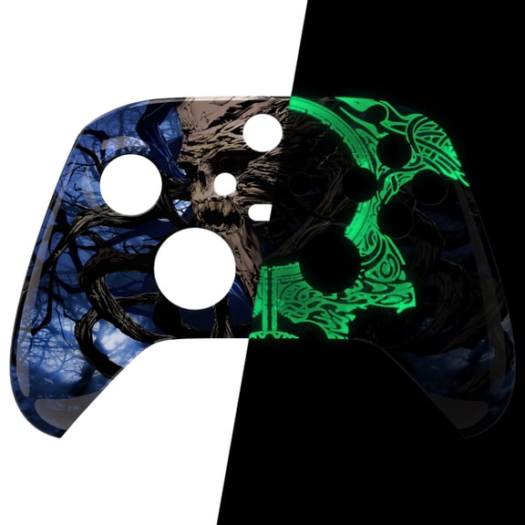 eXtremeRate Glow in Dark Shell- The Awakening of The Earth Lord Front Housing Cover for Xbox Core Controller