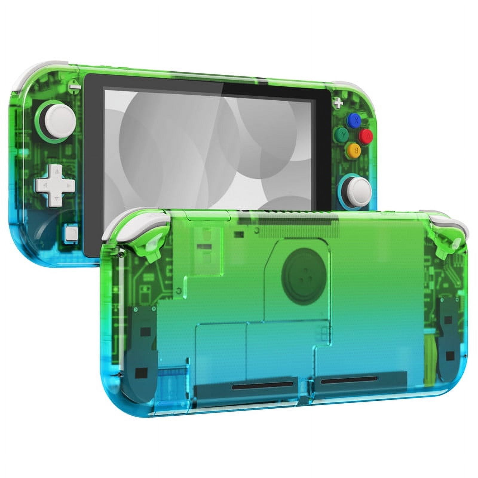 eXtremeRate Gradient Translucent Green Blue DIY Replacement Shell for Nintendo Switch Lite NSL Handheld Controller Housing w Screen Protector Custom Case Cover for Nintendo Switch Lite Walmart