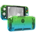 thumbnail image 1 of eXtremeRate Gradient Translucent Green Blue DIY Replacement Shell for Nintendo Switch Lite, NSL Handheld Controller Housing w/Screen Protector, Custom Case Cover for Nintendo Switch Lite, 1 of 9