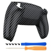eXtremeRate Graphite Carbon Fiber Patterned Back Housing Bottom Shell Replacement Back Shell Cover for ps5 Controller