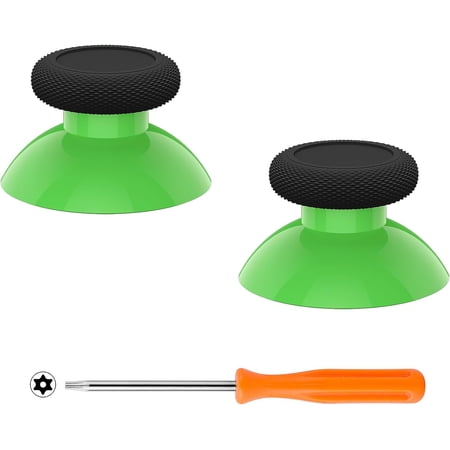 eXtremeRate Green & Black Replacement Thumbsticks Analog Stick Buttons for Xbox Core Wireless Controller