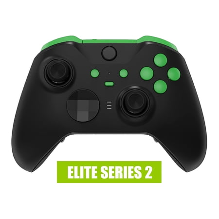 eXtremeRate Green Replacement Buttons for Xbox One Elite Series 2(Model 1797), LB RB LT RT Bumpers Triggers ABXY Start Back Sync Profile Switch Keys for Xbox One Elite Series 2 Core